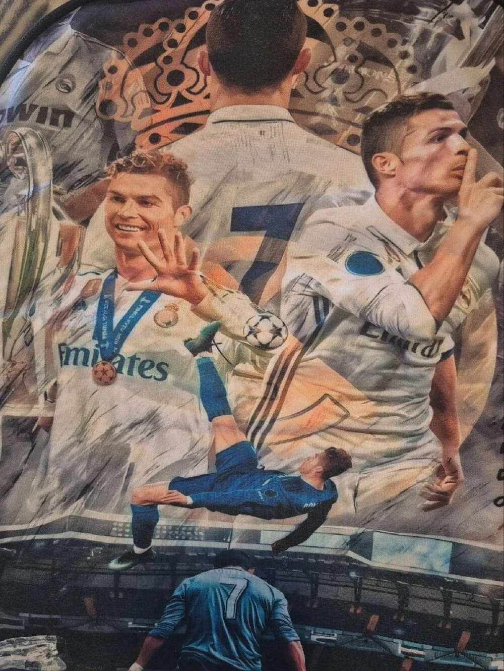 Ronaldo Black Backpack Set